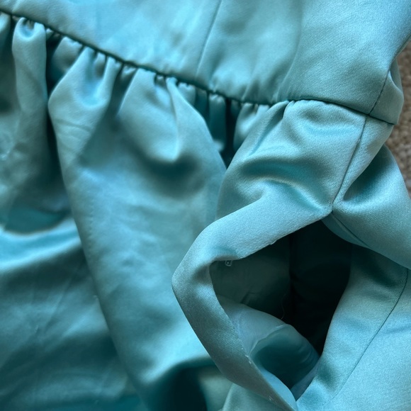 Tibi satin drop waist sleeveless racer back dress w/pockets (great for Halloween - Picture 11 of 11